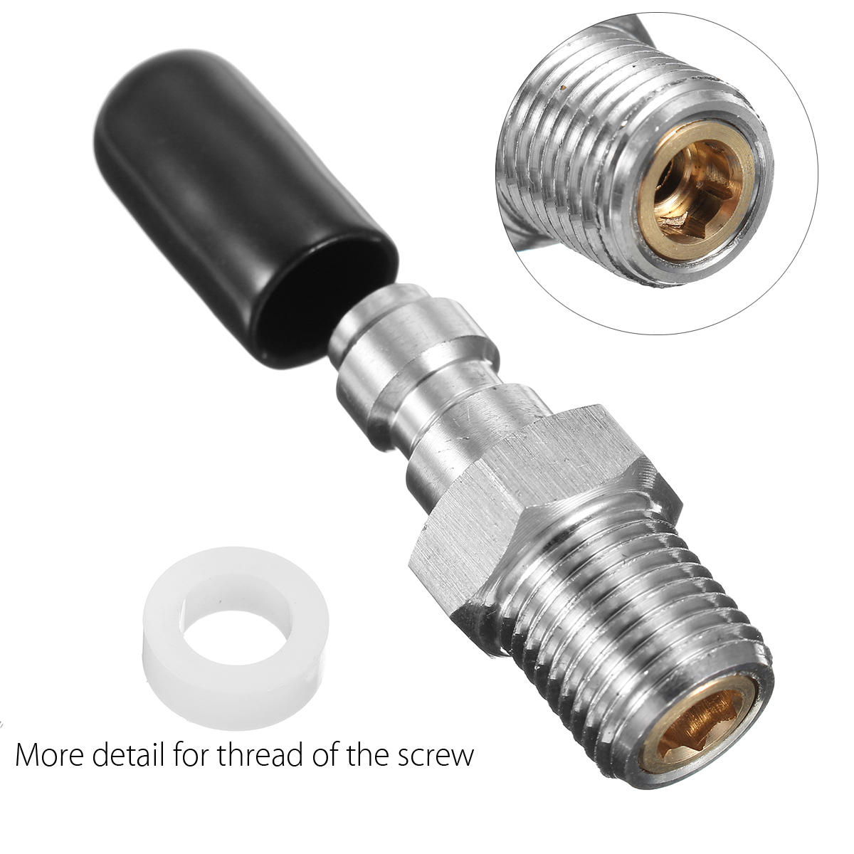 Threads PCP Fill Nipple Stainless Steel 8mm Air Tank One Way Foster Fitting Screwed Joint
