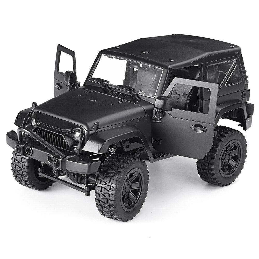 2.4Ghz 4WD RC Car For Jeep Off-Road Vehicles With LED Light Climbing Truck RTR Model Two Battery