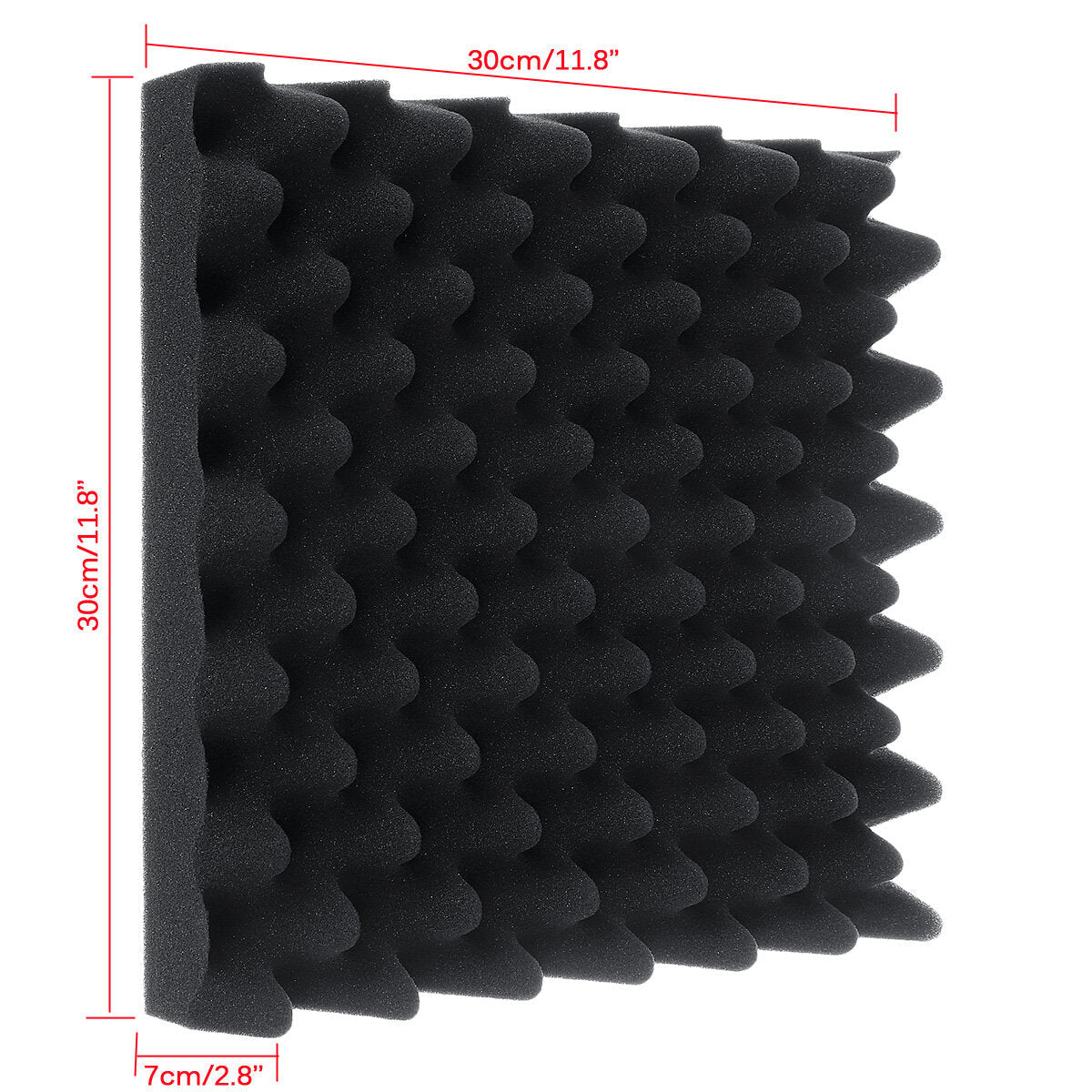 48PCS Sound-Absorbing Cotton Soundproof Foam Panels Noise Dampening Sponge