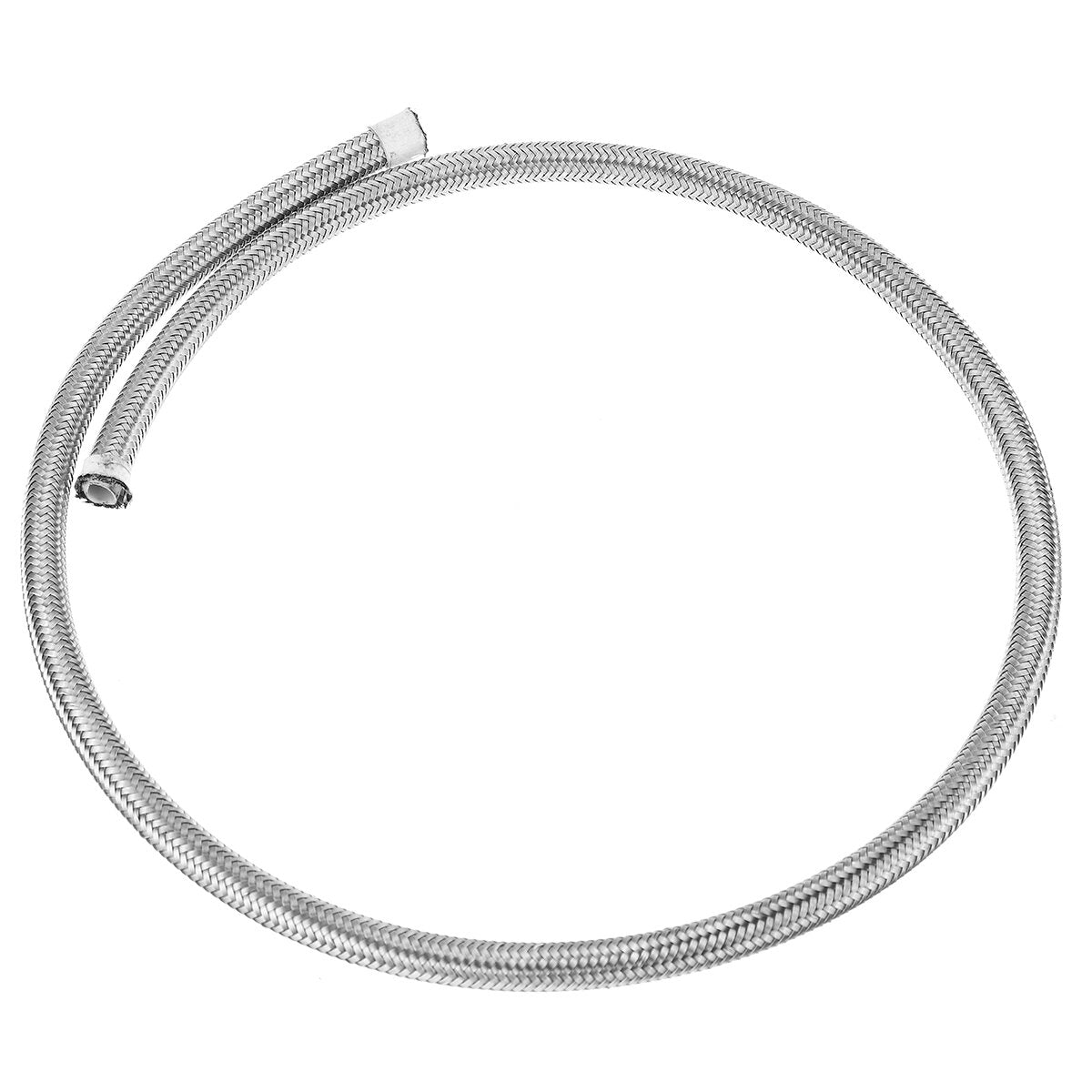 3FT Fuel Hose Oil Gas Line PTFE Stainless Steel Braided