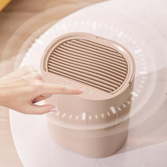 Mini Air Dryer Household Portable Dehumidifier 1L Water Tank with Handle Touch Panel Time Setting Moisture Absorber