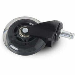 5PCS Office Chair Caster Wheels 2/2.5/3 Inch Swivel Rubber Replacement Soft Safe Rollers Furniture Hardware