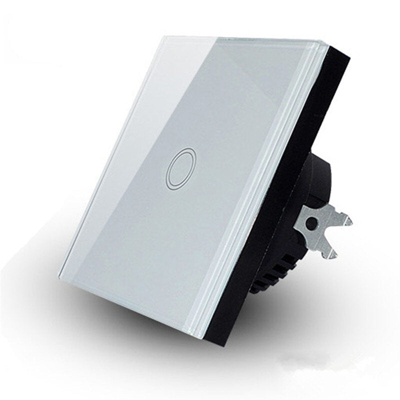 Standard Smart Light Switch WiFi 1 Gang Wireless Touch Sensor Remote Control Smart Switch with Power Statistics Function