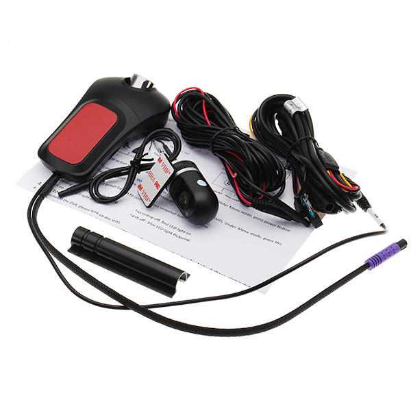 Dual Lens 1080P Hidden Car DVR Video Camera Wifi Driving Recorder