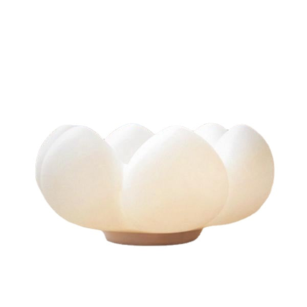 Creative Soft Silicone Touch Sensor Fleshy Flower LED Night Light Cosmetic Storage Lamp Decor