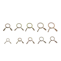 250Pcs Fuel Line Silicone Vacuum Hose Clamps Tubing Spring Clips Clamps Tube Clamps Fastener Assortment Kit