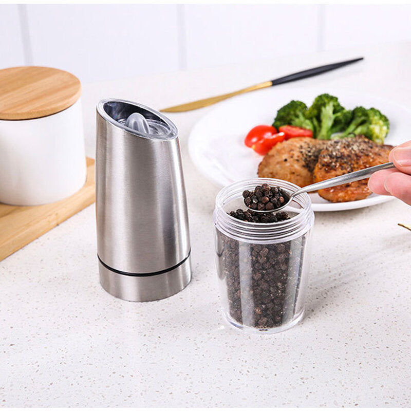 Automatic Electric Pepper Grinder Gravity Sensor LED Light Sesame Pepper Pepper Grinding Bottle
