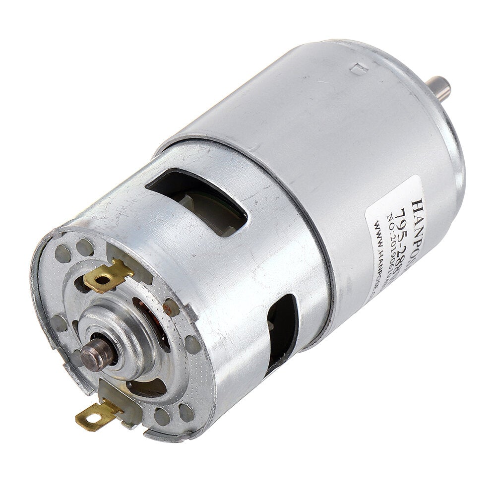 DC 12V 24V 180/288W DC Motor Large Torque High Power DC Motor Double Ball Bearing Spindle Motor