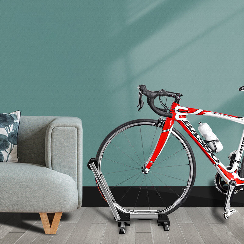 Bike Rack Adjustable Folding Double Pole Universal Repair Stand Holder