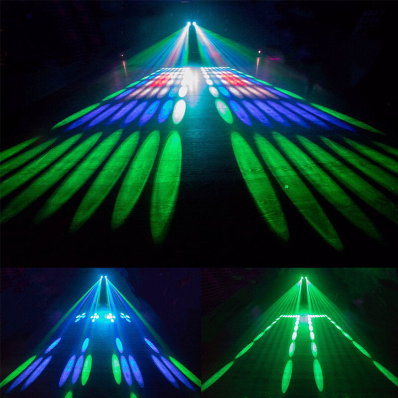 Single Head/Double Heads LED Stage Light 10W 20W RGBW Auto/Voice-activated Party Disco DJ Projector AC90-240V