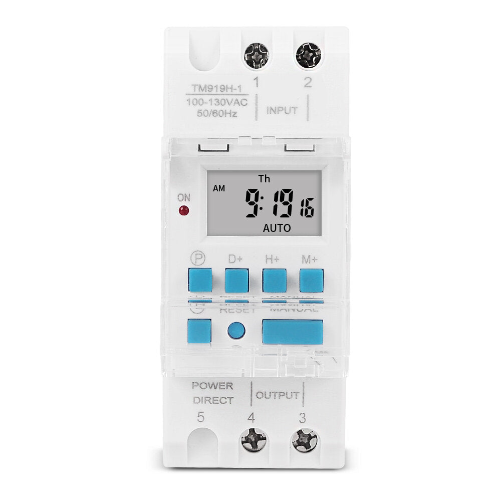 DIN Rail 4 Pins Voltage Output Digital Switch Timer Electronic Time Clock Relay with Replaceable Battery