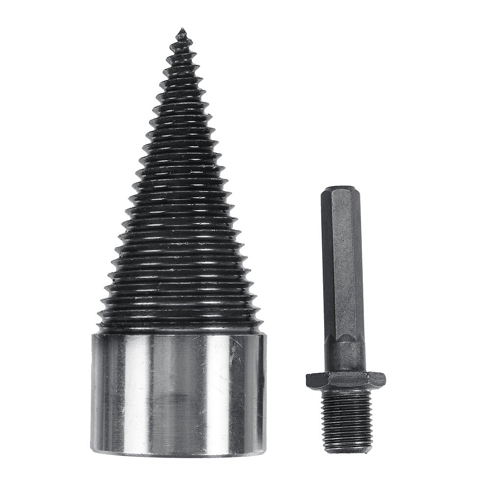 32mm Firewood Splitter Machine Drill Bit Wood Cone Punch Driver Square Round Hex Shank Drill Bit Split Drilling wood working Tool