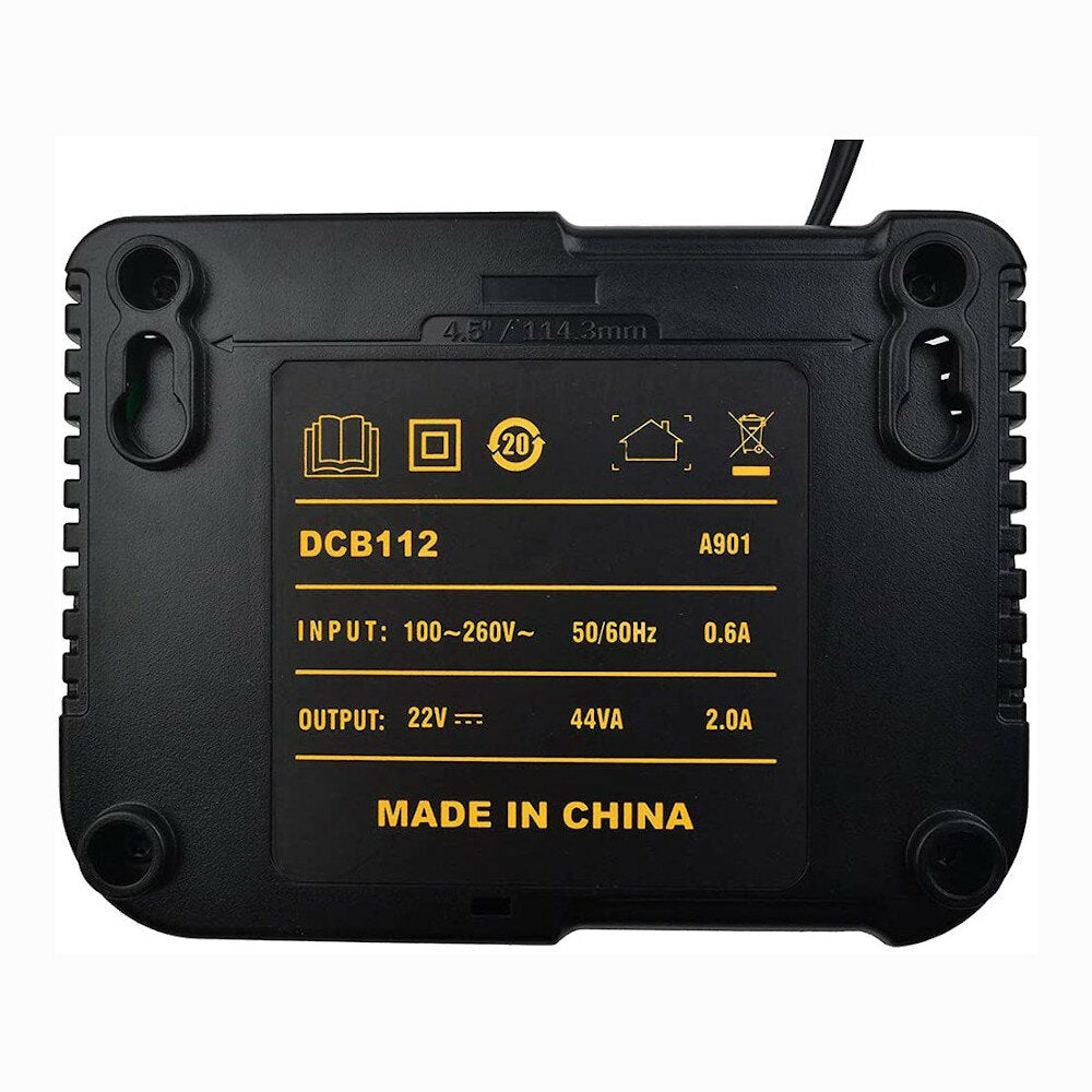 Li-ion Battery Charger 2A Charging Current For DEW 12V-18V DCB112 Power Tool