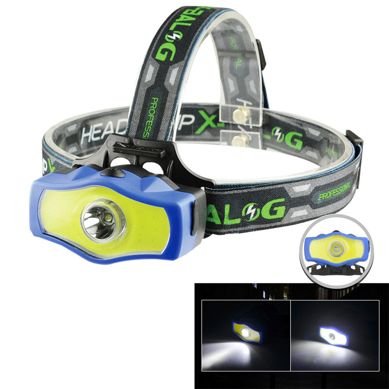 T6+COB 850LM Dual Light Source Cycling Headlamp 3Modes Rechargeable Bike Headlamp