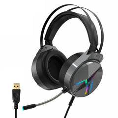 Camouflage Color Gaming Headset 50mm Driver Unit RGB Light Noise Reduction 3.5mm USB Port for PS4 PC Xbox One Switch
