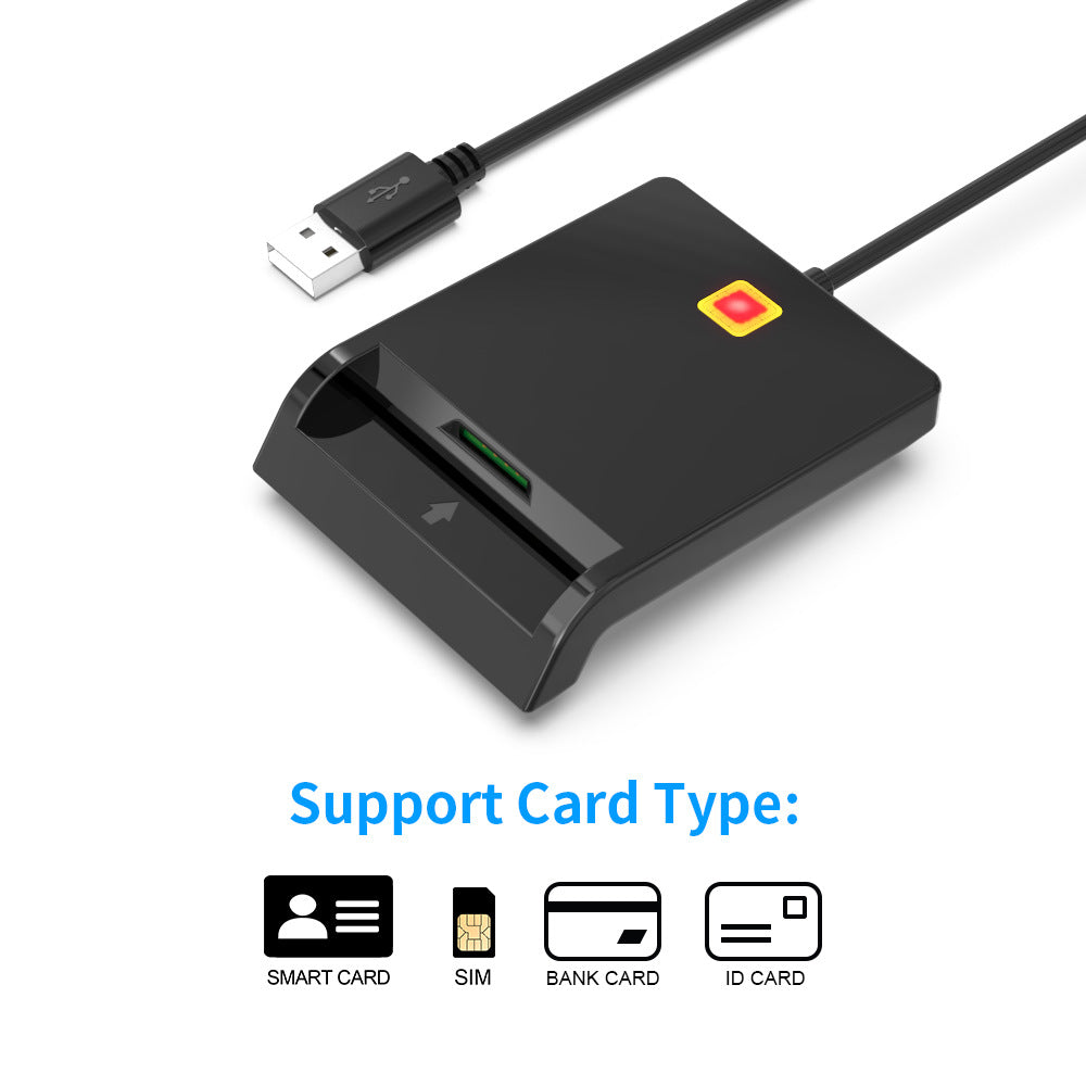 USB2.0 CAC Smart Card Reader ID Bank Card SIM Phone Card Multiple functions Tax Return Card Reader