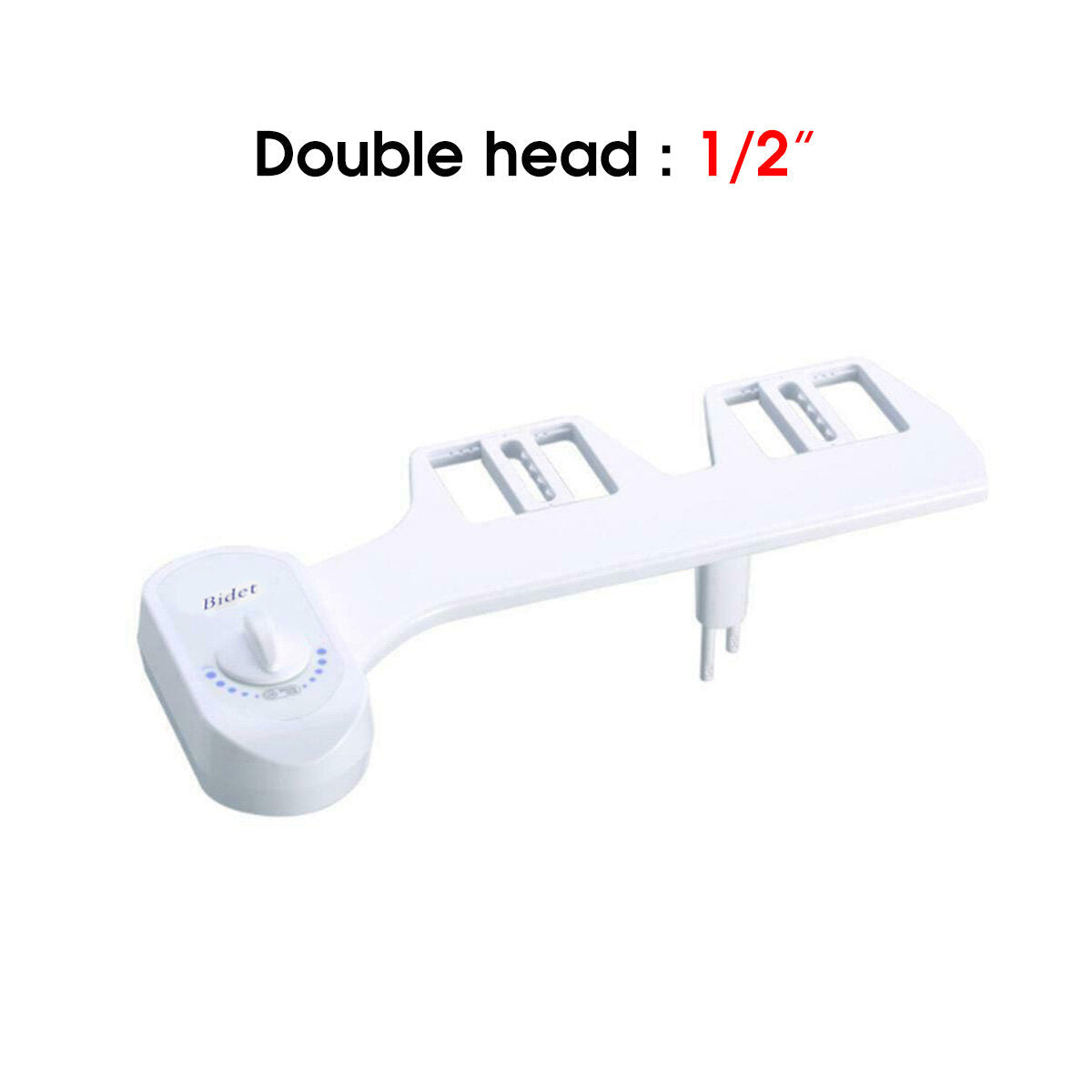 G1/2" 15/16" Toilet Seat Attachment Bathroom Water Spray Non-Electric Mechanical Portable Bidet Single/Double Head
