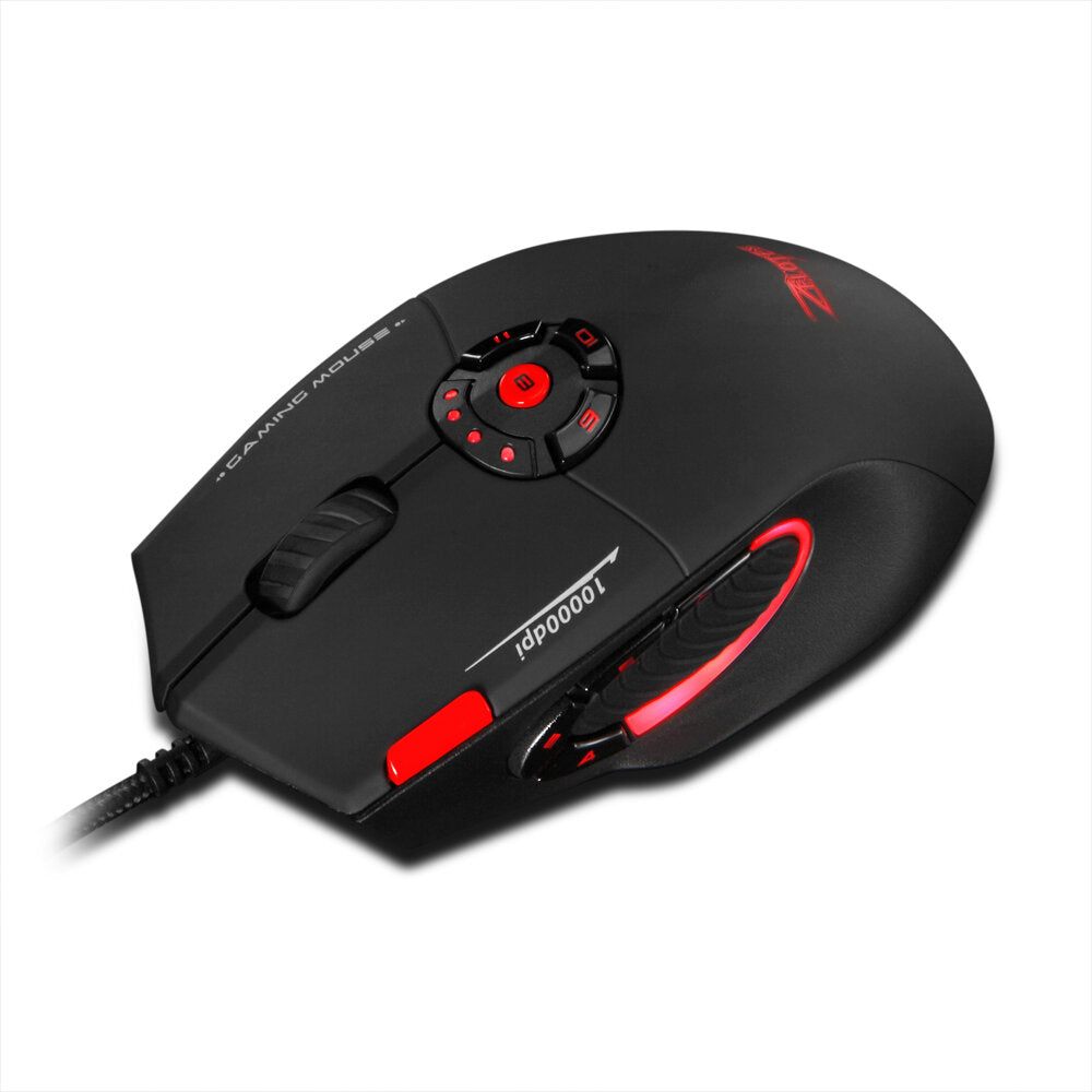Wired Mouse 1000-10000DPI 12 Buttons Programming RGB Lighting Optical Mice with Custom Counterweight Gaming Mouse