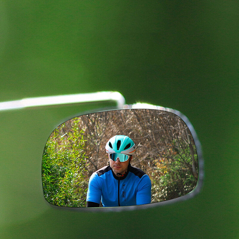 Bicycle Helmet Mirrors Mini Reflector Flat Mirror Multi-angle Adjustable Outdoor Cycling Equipment