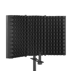 Foldable Microphone Acoustic Isolation Shield Studio Foams Panel for Recording Live Broadcast