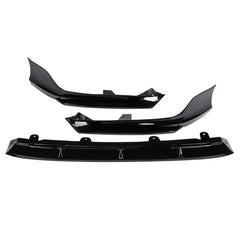 Painted Black Pearl Front Bumper Lip Protector Splitter Kit