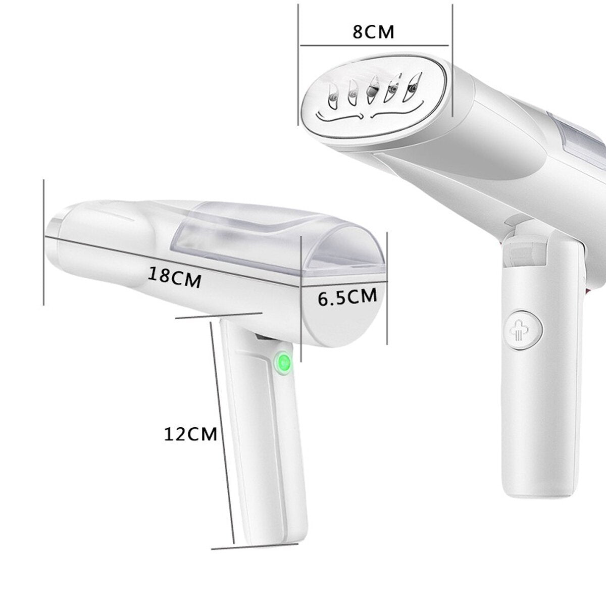 Handheld Portable Garment Steamer 800W Powerful Clothes Steam Iron 100ml Water Tank for Travel Home Dormitory