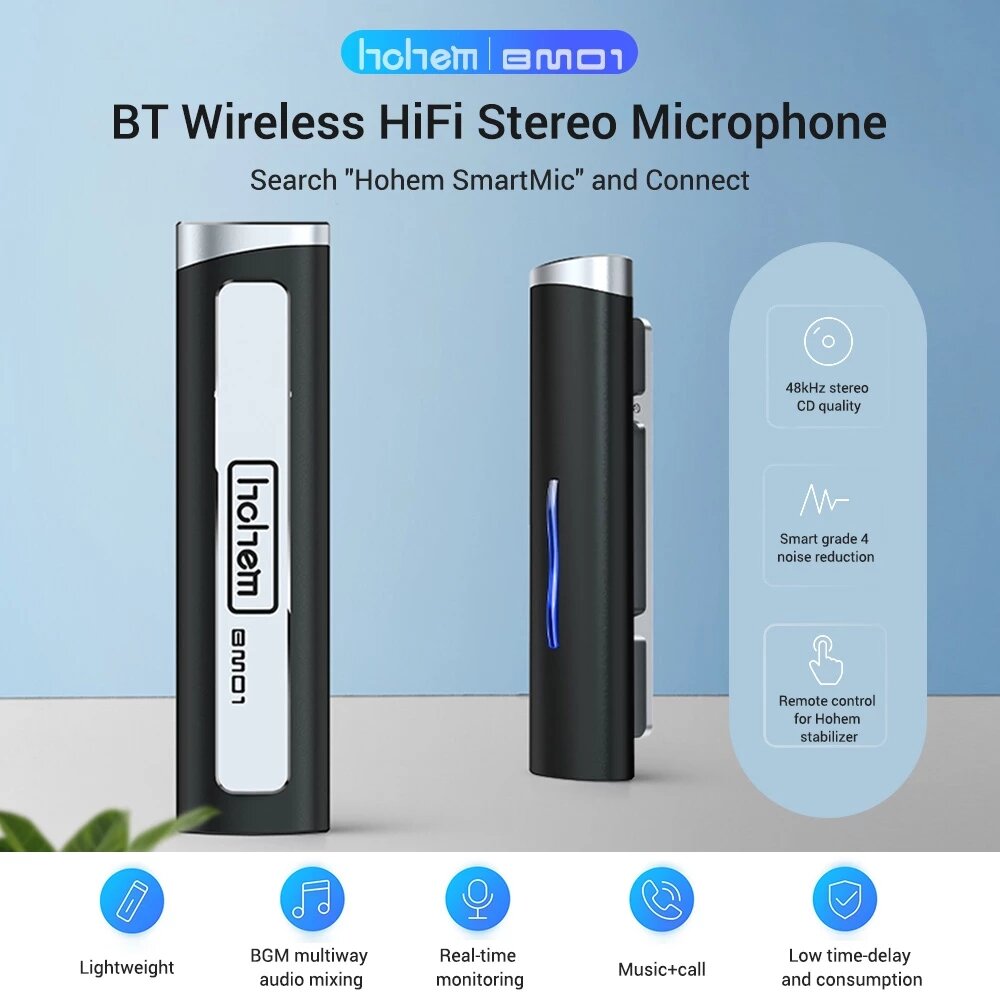 Wireless Lavalier Bluetooth Microphone 48KzH with Wind Muff Caps for Vlog Shooting Interview Live Broadcast MV