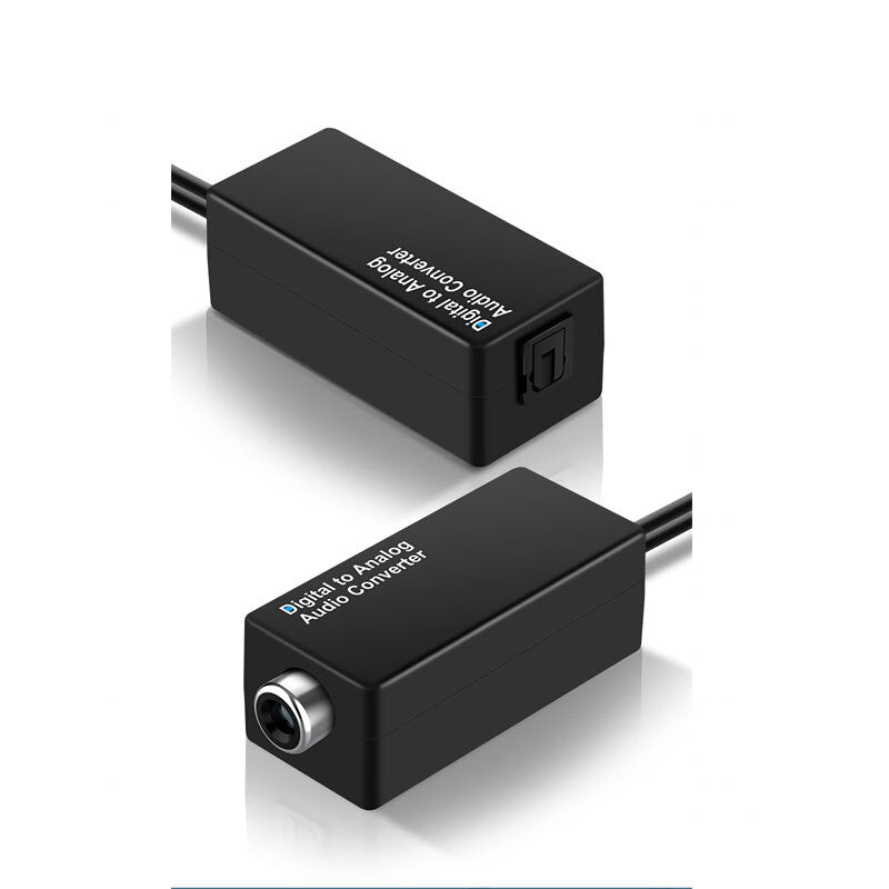 3.5mm Audio Converter DAC Digital to Coaxial Analog USB Decoder Adapter Jack Optical Fiber Converter for HDTV DVD