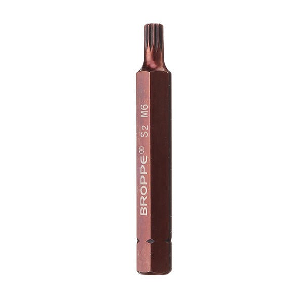 5pcs M5-M12 75mm Magnetic Star Screwdriver Bit S2 Steel 10mm Hex Shank