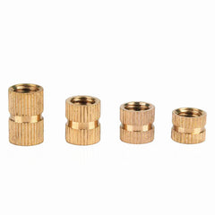 150Pcs M2 Thread Knurled Nut Brass Threaded Insert Embedment Nuts Assortment Kit