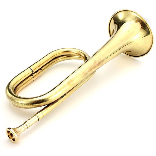 Retro Brass ArMilitary Cavalry Copper Trumpet Bugle