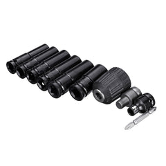 10pcs Electric Impact Socket Wrench Set 1/2 Inch Square Drive Metric Drill Chuck Adapter