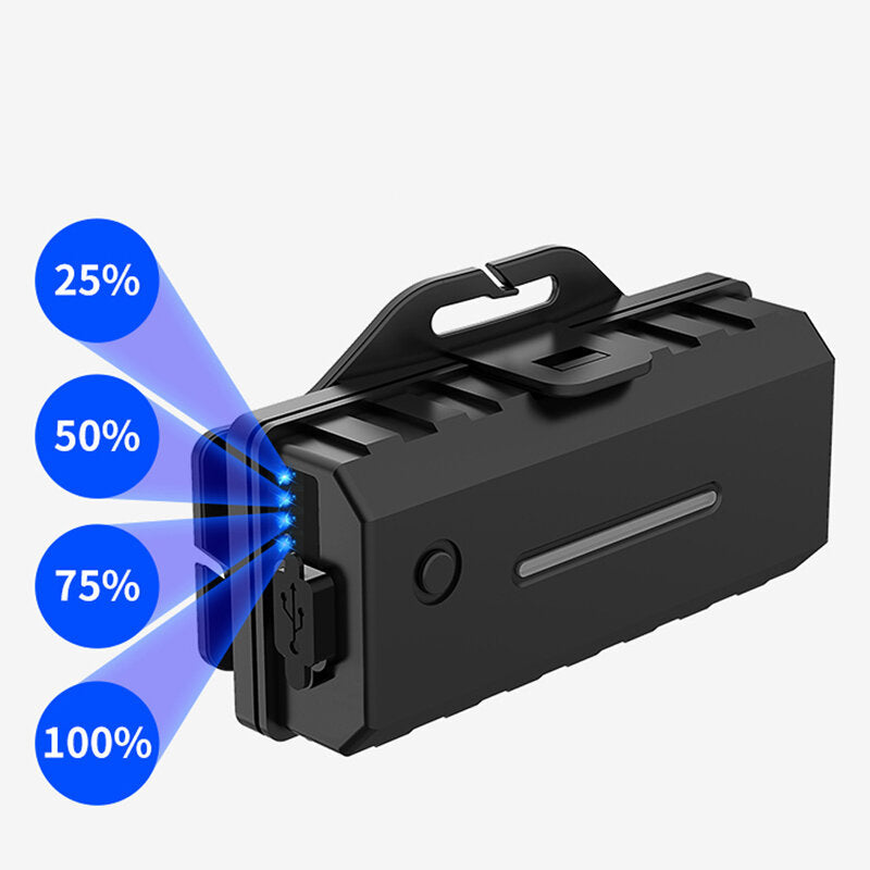 USB Rechargeable Flashlight 2000LM 10 Lights 8 Lighting Modes LED Torch 90m Wide Range For Outdoor Adventure Fishing