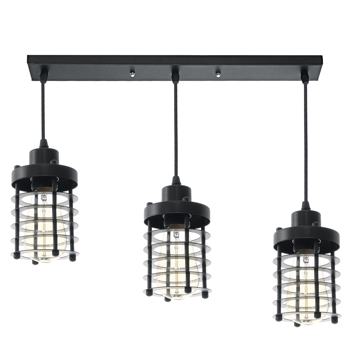 Modern Iron Pendant Light Ceiling Lamp Chandelier Bedroom Home Fixture Decor Without Bulb