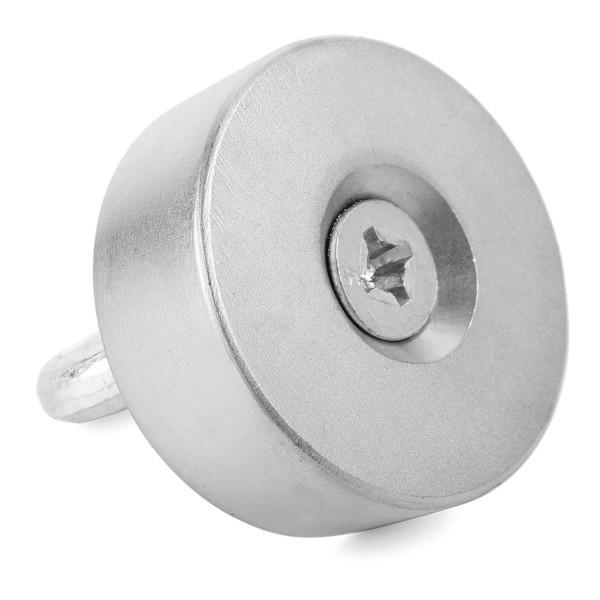 15kg 50mm Recovery Magnet 50mmx20mm Neodymium Magnet 304 Steel Ring with 10 Meters Rope