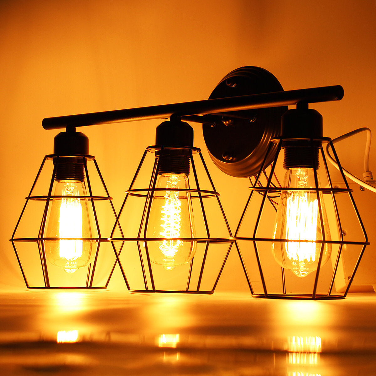 85-240V Bathroom Vanity Light Mirror Front Wall Sconce Industrial Farmhouse Wall Lamp Without Bulbs