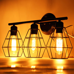 85-240V Bathroom Vanity Light Mirror Front Wall Sconce Industrial Farmhouse Wall Lamp Without Bulbs