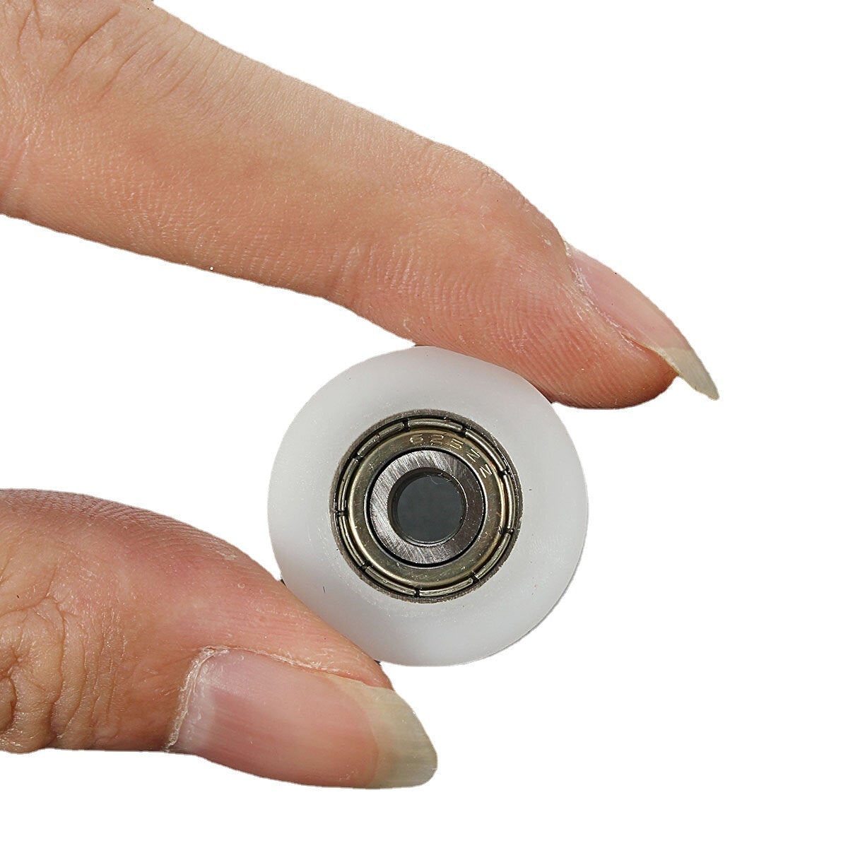 8Pcs 5x24x7mm U Notch Nylon Round Pulley Wheel Roller For 3.8mm Rope Ball Bearing