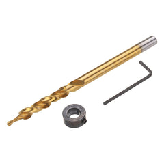 9.5mm Twist Step Drill Bit 3/8" Round/Hex Shank Drill for Pocket Hole Jig