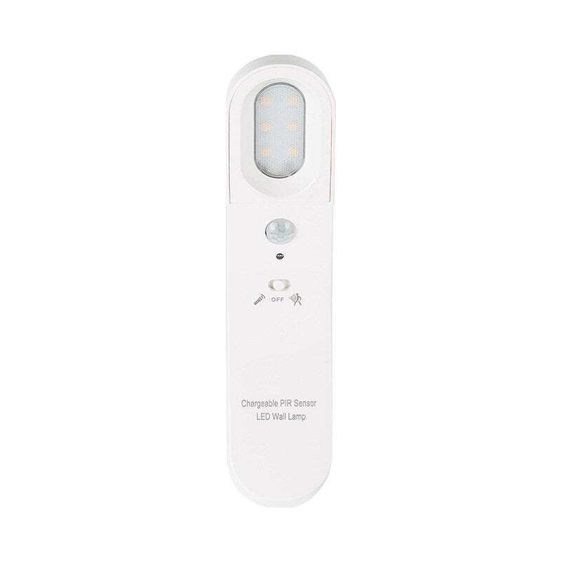 USB Charging PIR Induction Wall Lamp 3000K/6500K 360 Rotation LED Night Light Human Body Induction Bedside Lamp
