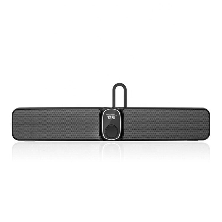 Bluetooth Soundbar Subwoofer Stereo Hi-Fi Bass Loud Speakers with Phone Holder Music Play Center Soundbar