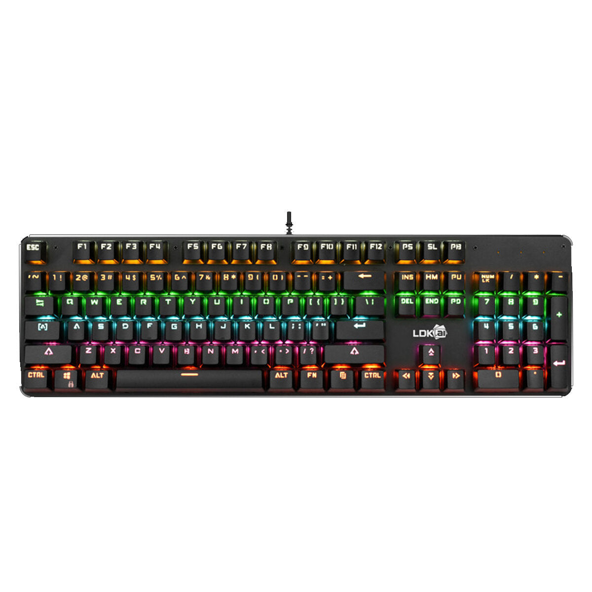 Wired Keyboard & Mouse Set 104 Keys USB Wired LED Breathing Backlit Gaming Keyboard 1200DPI Gaming Mouse for Desktop Computer Laptop PC