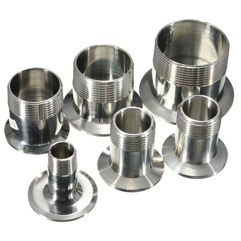 Sanitary Male Threaded Ferrule Pipe Fitting Tri Clamp Type SS316