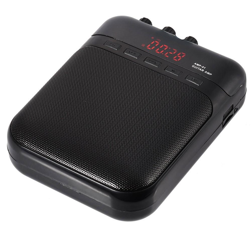 Guitar Amp Recorder Speaker TF Card Slot Compact Portable Multifunction