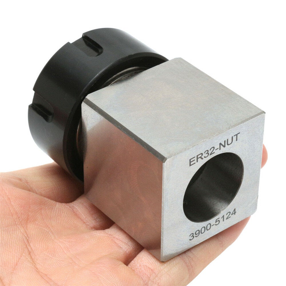 Hard Steel Square Collet Chuck Block CNC Lathe Tool Holder