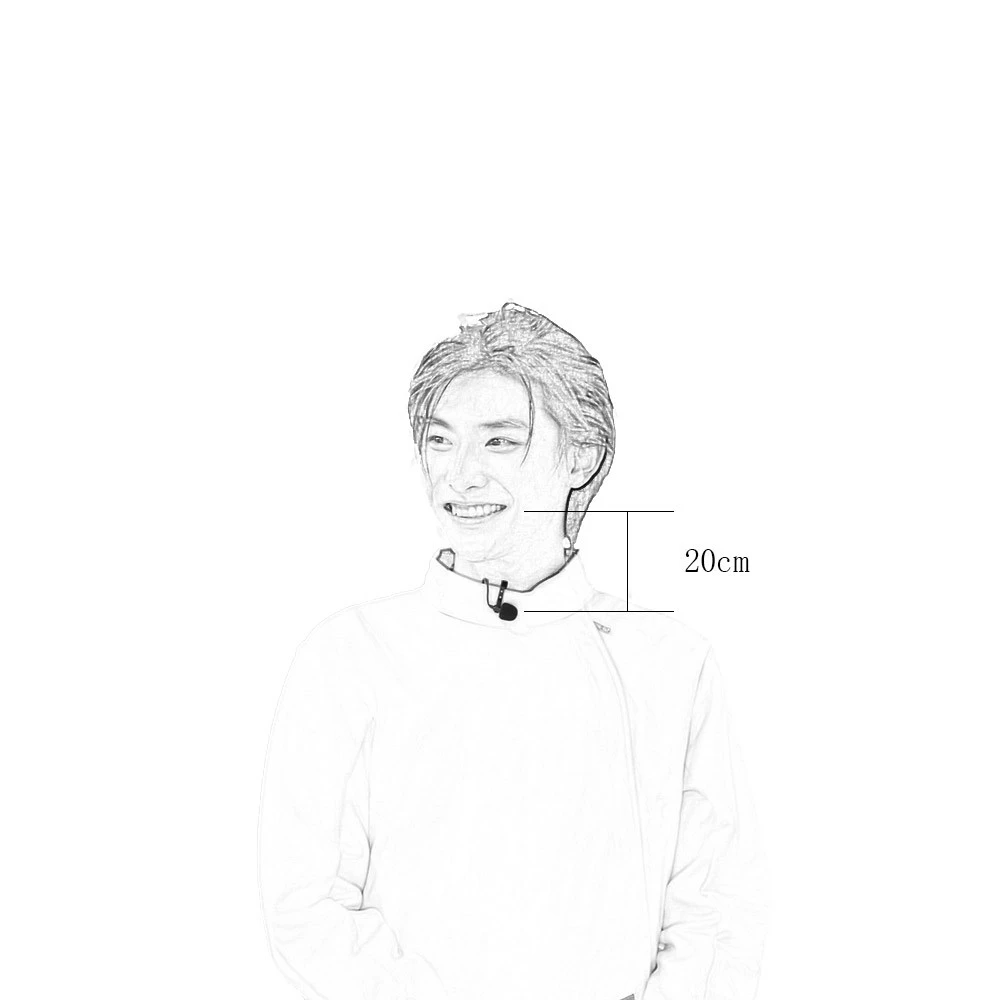 Omani-directional Clip-on Lavalier Microphone 3.5mm Plug Condenser Mic