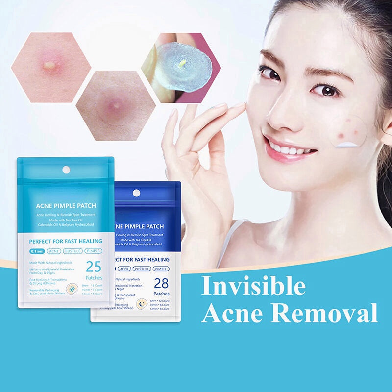Tea Tree Daily Acne Stickers + Night acne Stickers Fade Blackhead Acne Remover