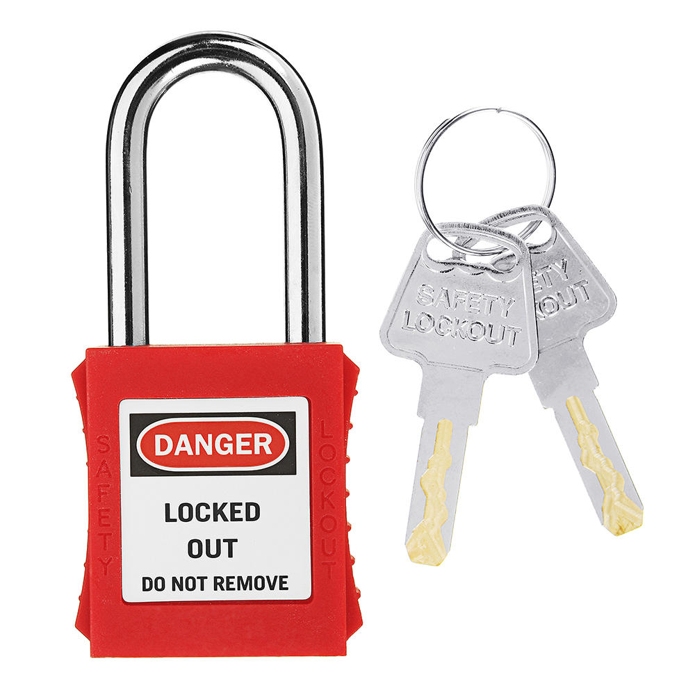 38mm Keyed-Alike Message Padlock Sets ABS Steel Lock Plastic Security Industry Padlock