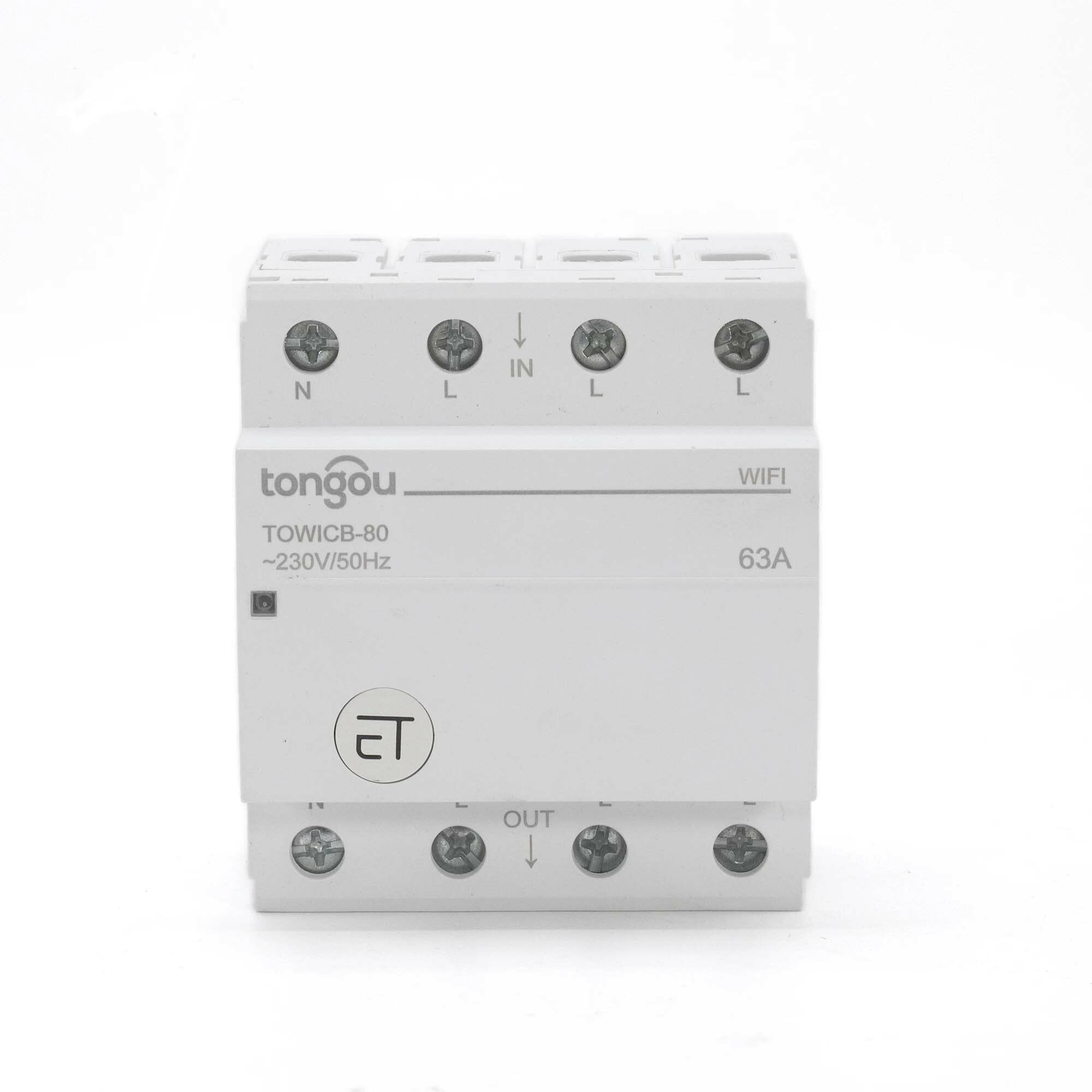 WiFi Circuit Breaker Remote Control by eWeLink APP Voice Control With Amazon Alexa Google Home 72mm Din Rail Main Switch