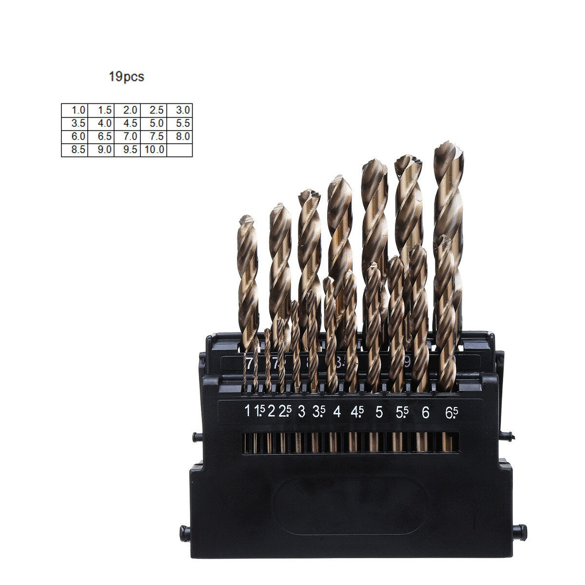 M42 HSS Drill Bit Set 3 Edge Head 8% High Cobalt Drill Bit Twist Drill for Stainless Steel Wood Metal Drilling